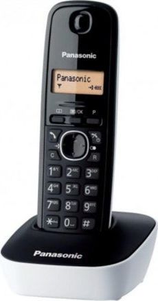 Telefon stacjonarny Panasonic Panasonic KX-TG1611FXW Cordless phone, Black / LCD / Memory 50 numbers / Memory for 50 incoming numbers / (10levels) Aut