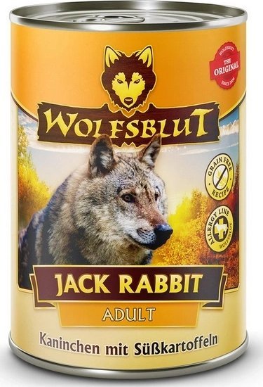 Wolfsblut Dog Jack Mokra Karma dla Psa Królik 395g