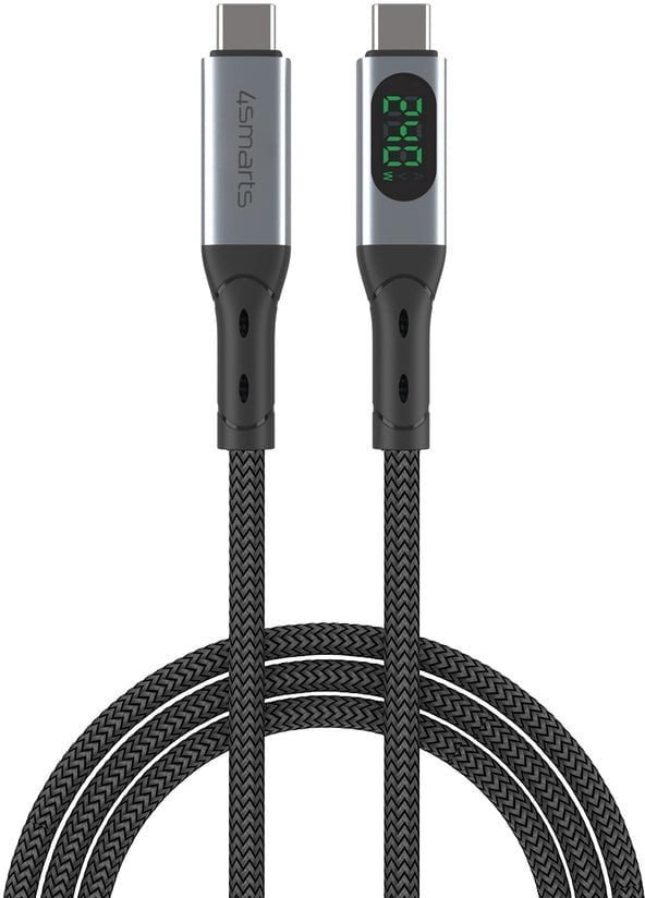 Kabel USB 4smarts USB-C - USB-C 1.5 m Czarny (541438)