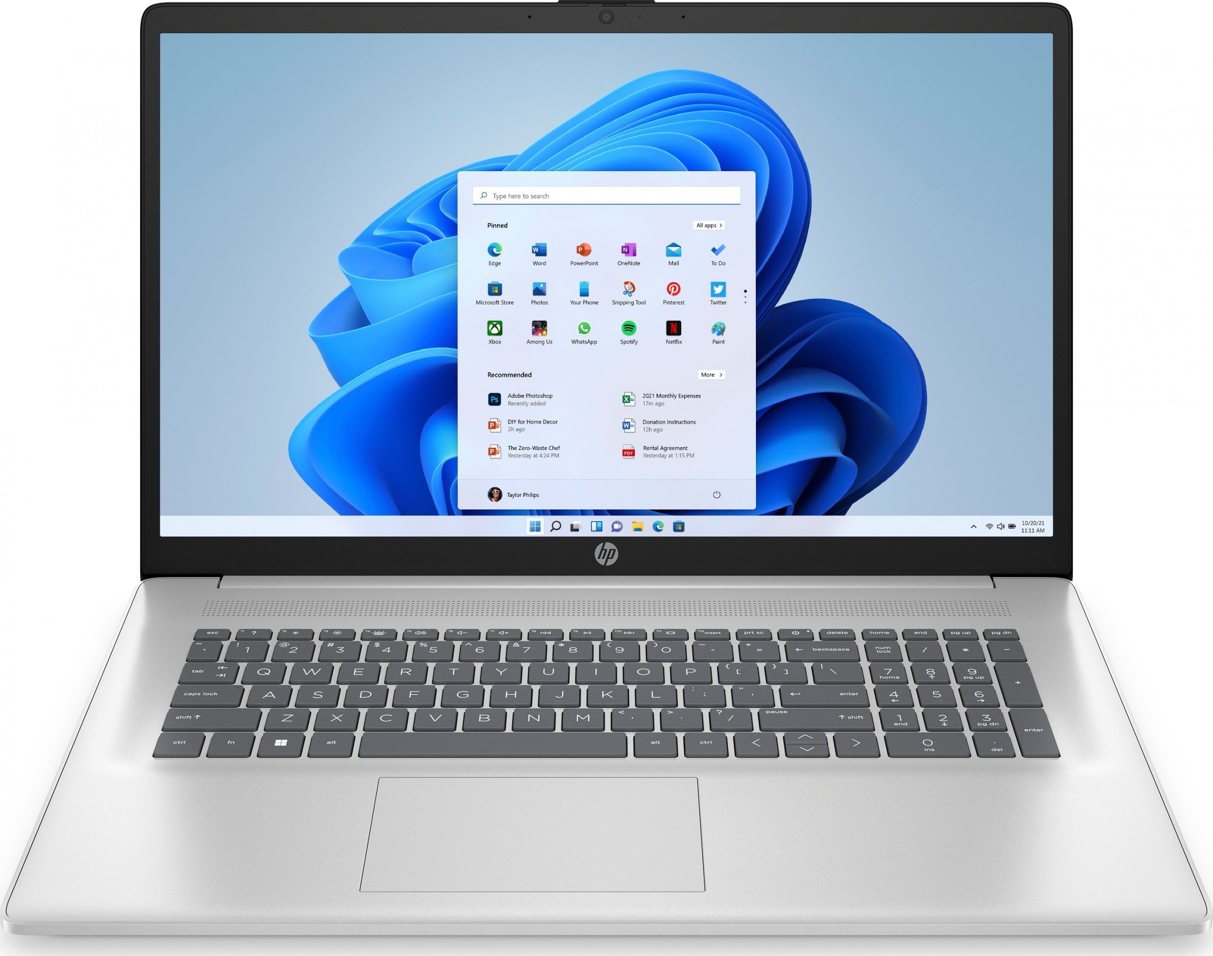 Laptop HP HP 17-cn3119nw i5-1334U 17.3" FHD AG IPS 250nits 8GB DDR4 SSD512 Intel Iris Xe Graphics G7 Cam720p Win11 2Y Natural Silver