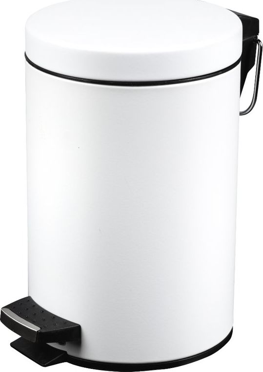 Kosz na śmieci Metlex na pedał 5L biały