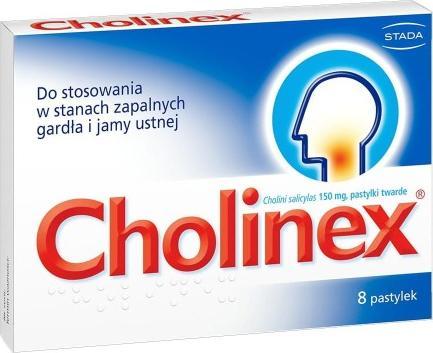Stada Cholinex na gardło 8 pastylek
