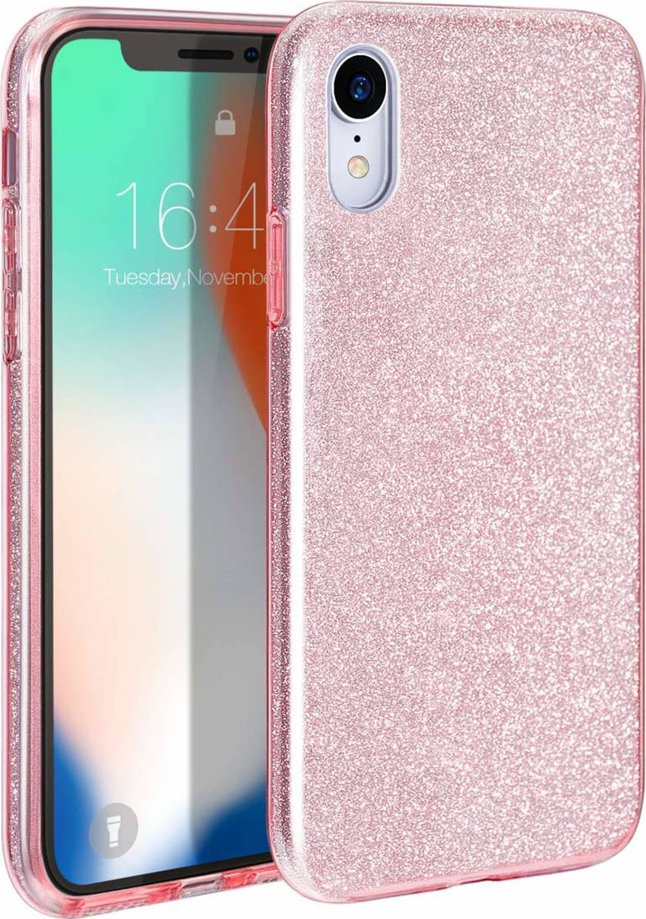 Etui SAMSUNG GALAXY A16 Brokat Glitter różowe