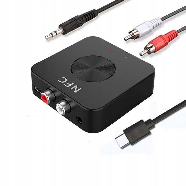 ADAPTER NADAJNIK ODBIORNIK BLUETOOTH NFC AUX RCA