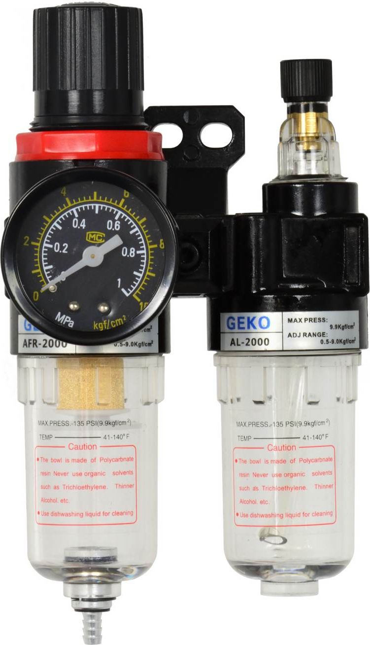 Geko Reduktor z filtrem powietrza + odwadniacz 1/4" (60)