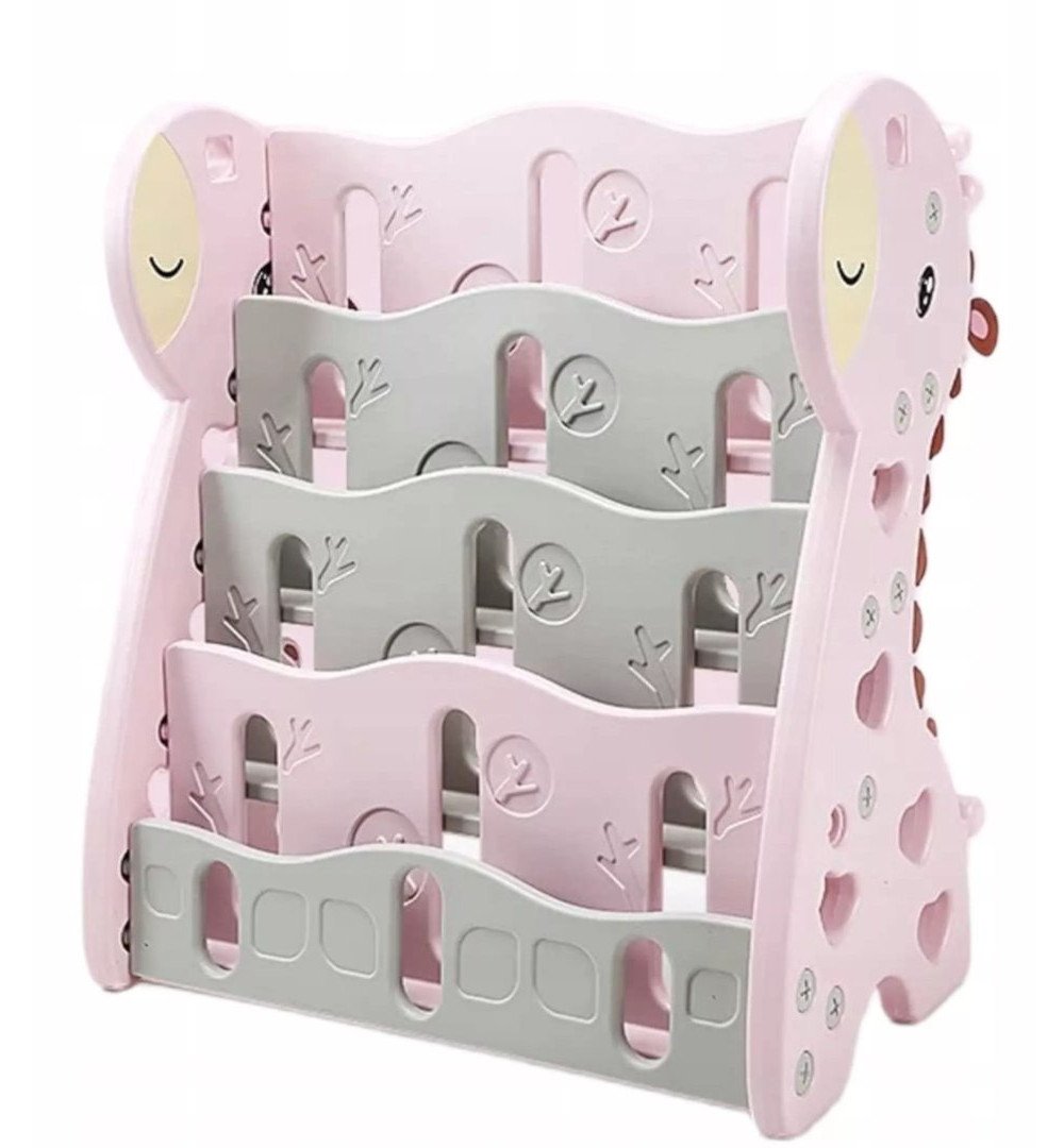 Regał na książki półka szafka organizer pokój dziecięcy żyrafka różowy Z33R