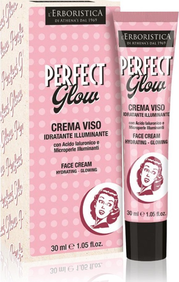 L'Erboristica Perfect Glow Krem do twarzy rozświetlający i nawilżający z kwasem hialuronowym, 30 ml