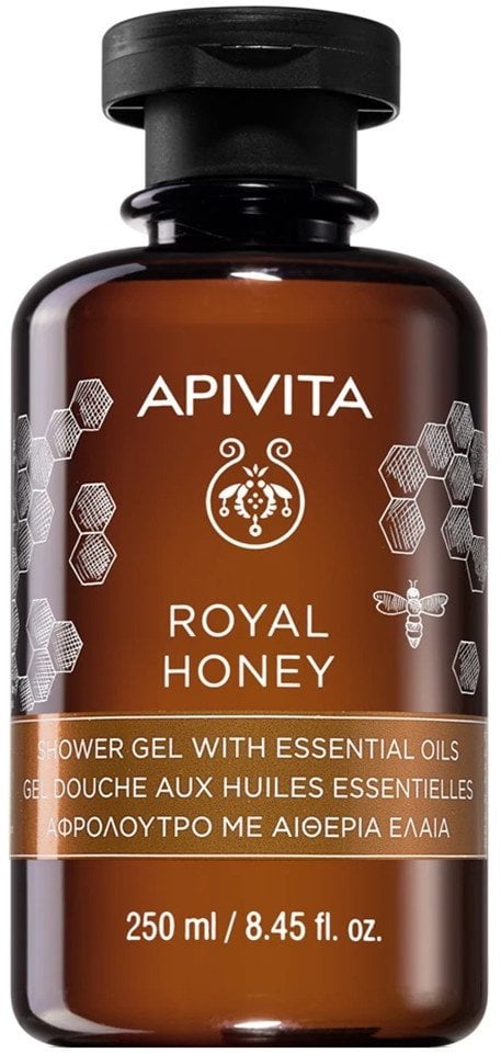 Apivita Royal Honey Shower Gel odżywczy żel pod prysznic z miodem tymiankowym i olejkami eterycznymi 250ml