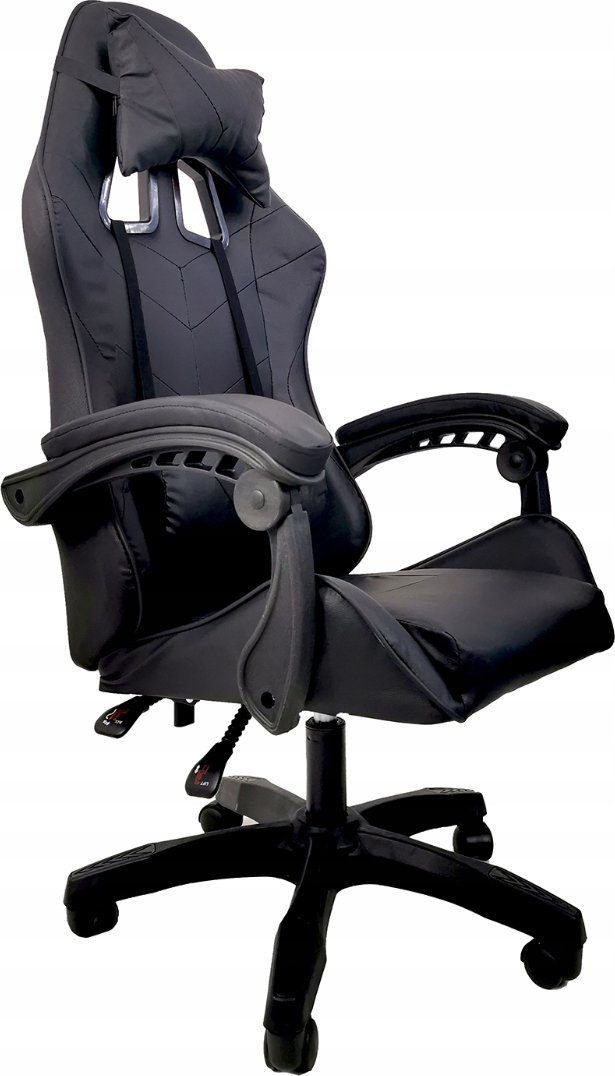 Fotel kontrast Fotel biurowy gamingowy obrotowy dla graczy czarny
