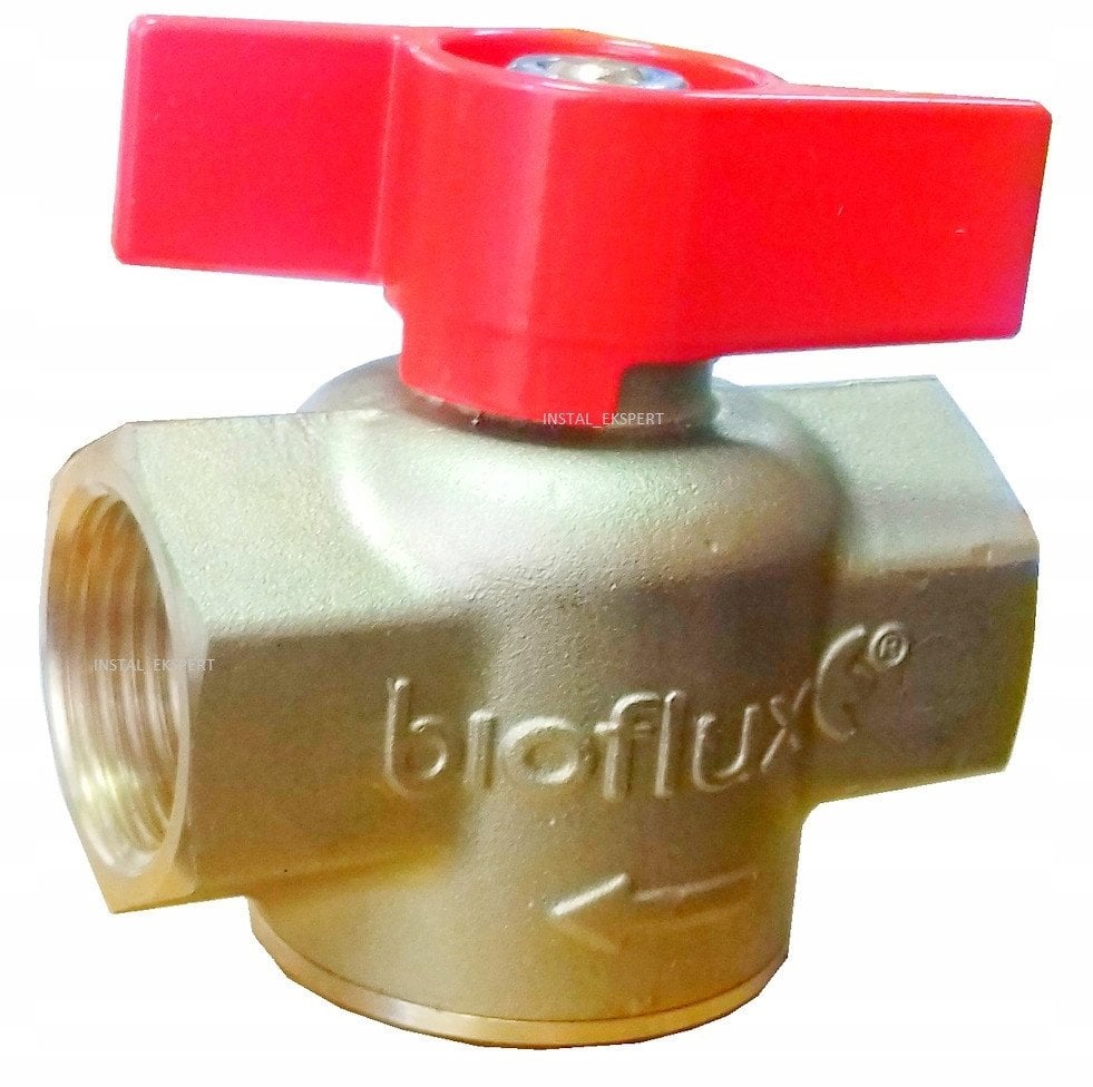 Concept CONCEPT Zawór kulowy BIOFLUX 3/4" z filtrem ww motyl