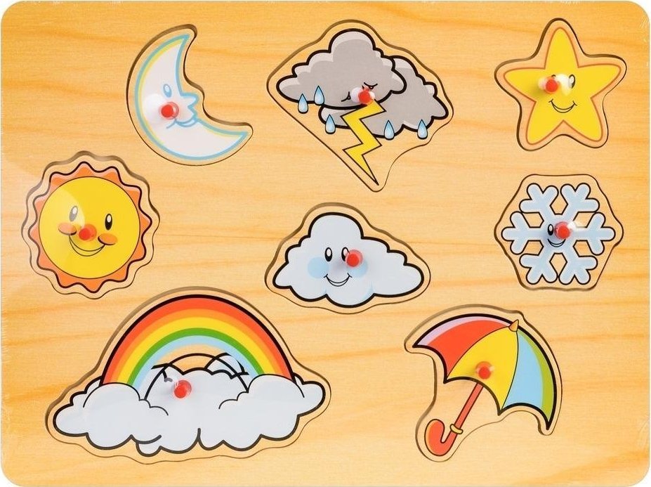 Daffi Układanka drewno - pogoda