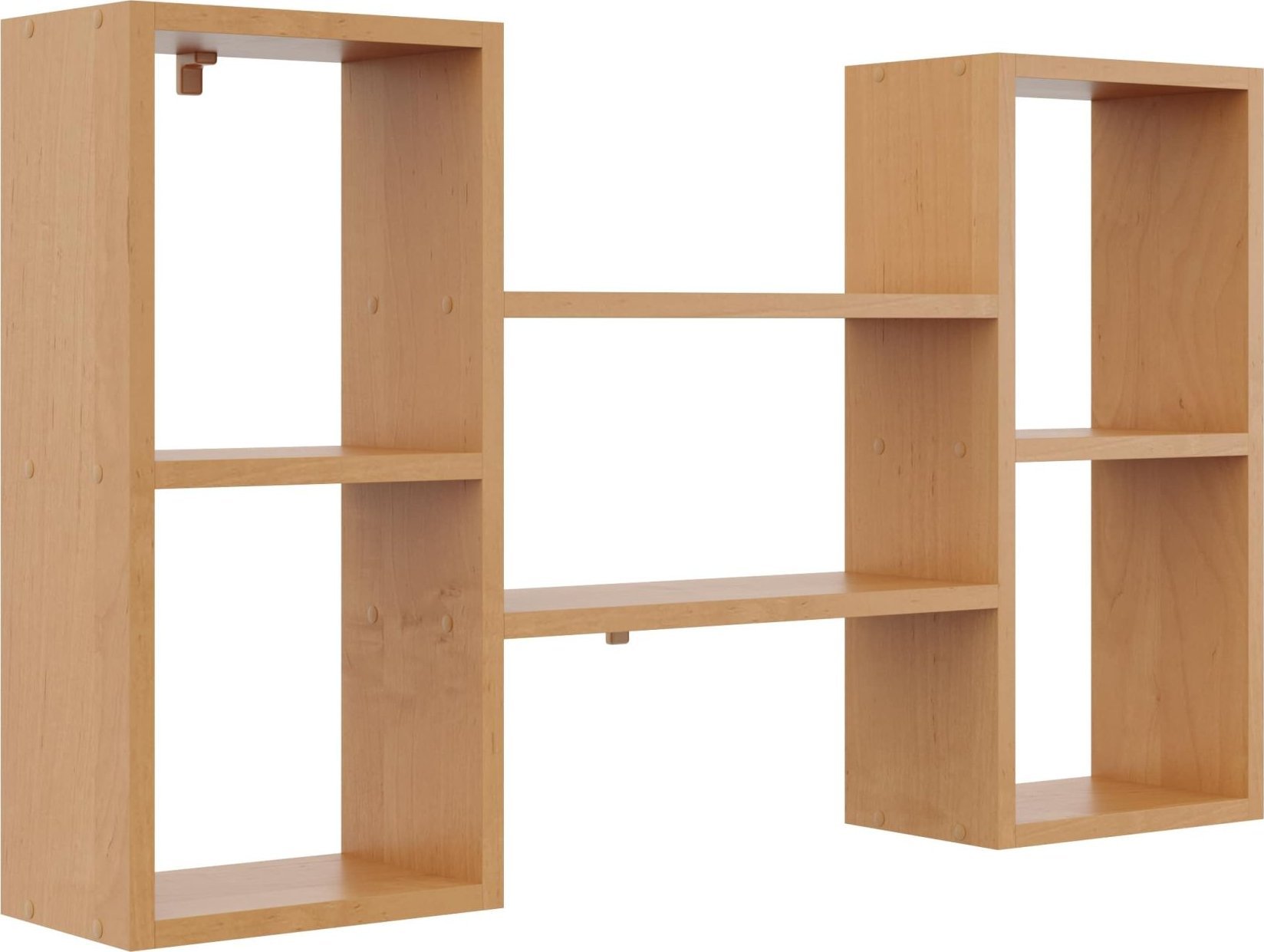 Tyletegotu Nowoczesna półka ścienna, 102x18x60 cm, olcha, mat