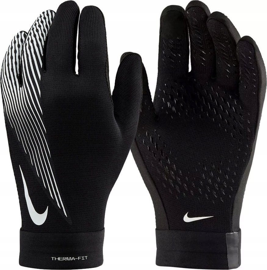 Rękawiczki Nike Academy Therma-FIT czarno-białe HF0546 011 S