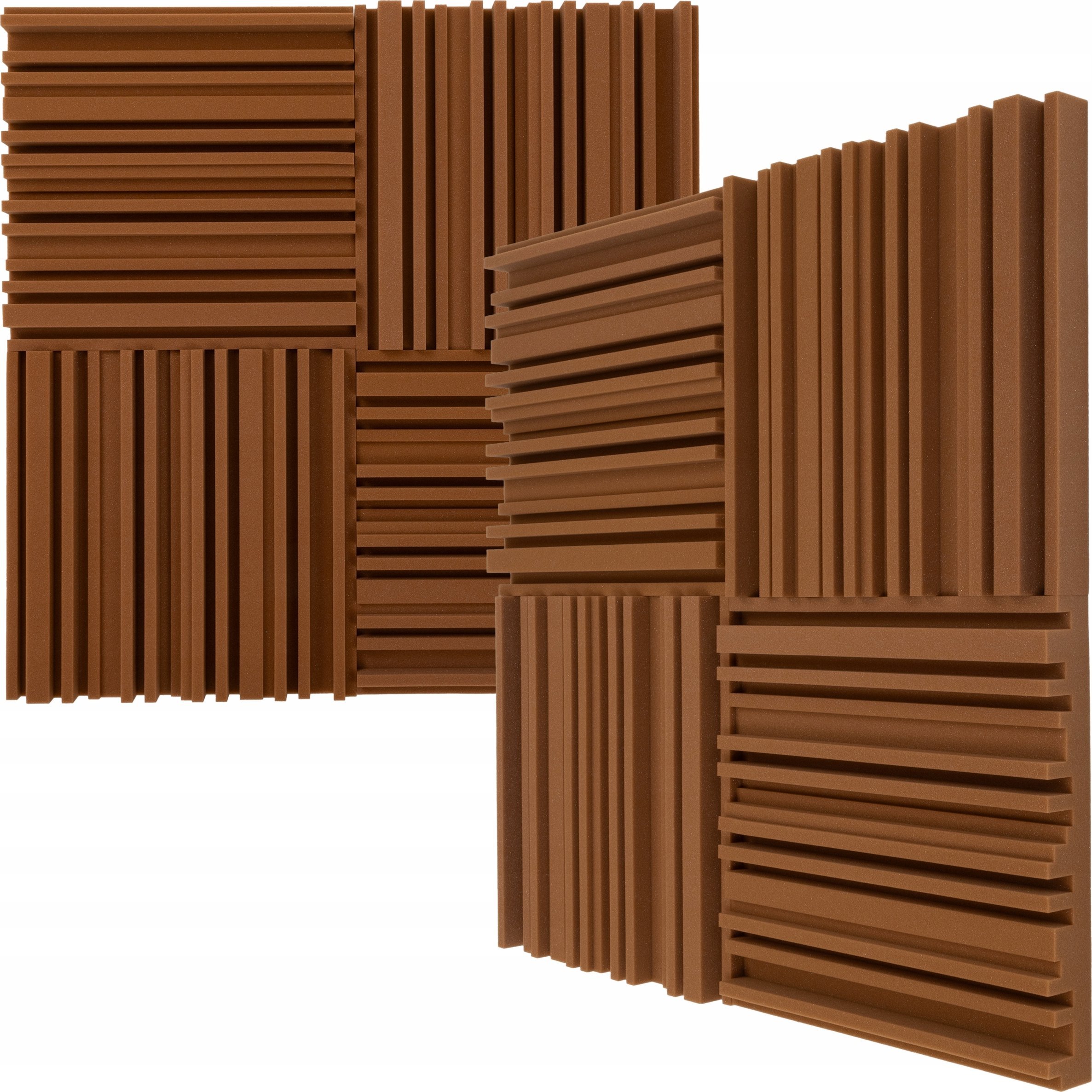 PANEL AKUSTYCZNY equalizer brązowy DECOR elastyczny ozdoba ścienna miękka