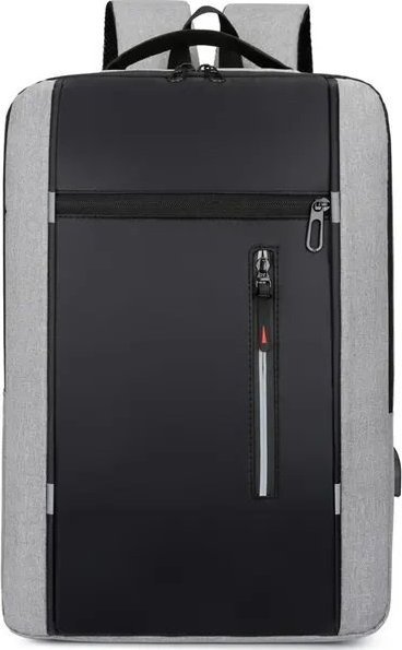 Plecak CoverSmile Plecak męski damski do pracy na laptopa szkolny młodzieżowy pojemny 3w1 szary