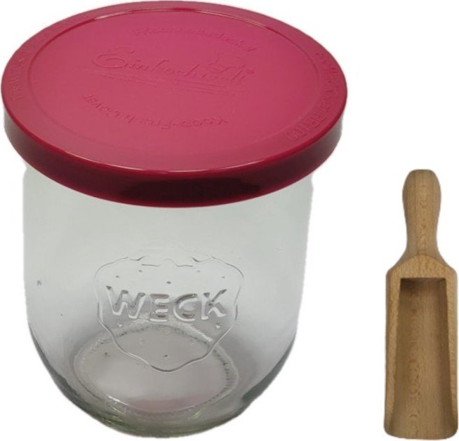 Wamar-Sosenka Zestaw Słoików WECK Pojemność 1062 ml średnica 100mm 12 sztuk + Silikonowe wieka, miarka
