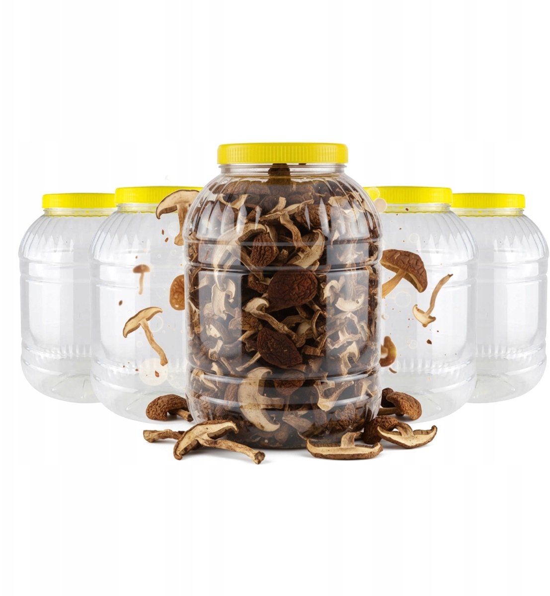 5x Pojemnik SŁOIK 8l plastikowy WIELOFUNCYJNY Słój Plastikowy Na Żywność