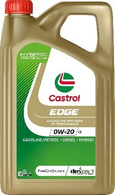 Castrol Alyva Edge 0W-20 C5 sintetinė varikliams 5L