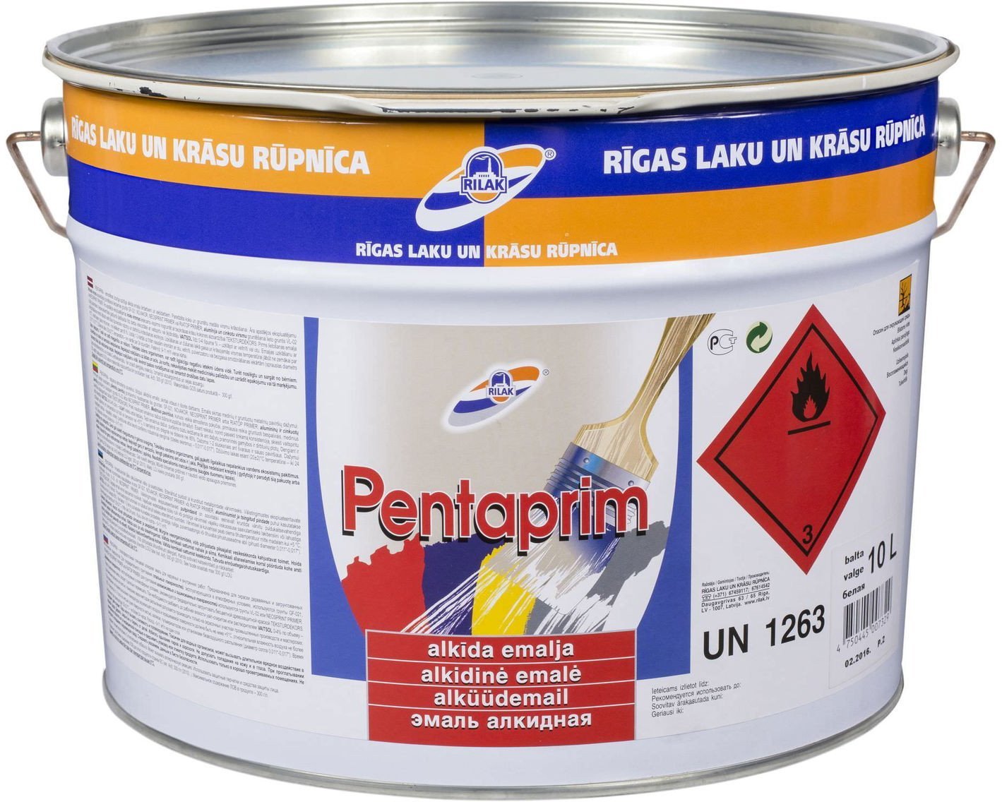 Rilak ENAMEL PENTAPRIM WHITE (10L)