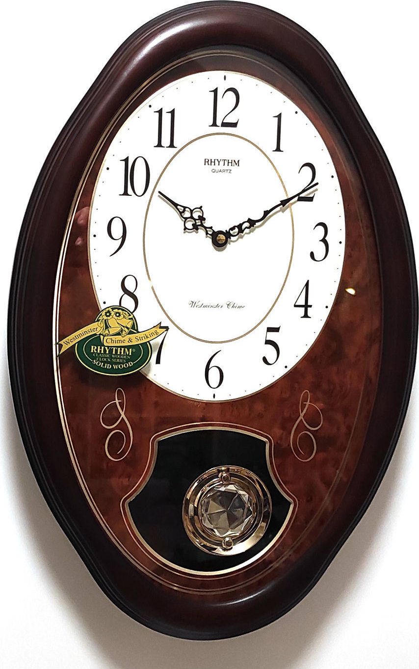 RHYTHM Zegar ścienny Rhythm CMJ320NR06 56 cm kuranty