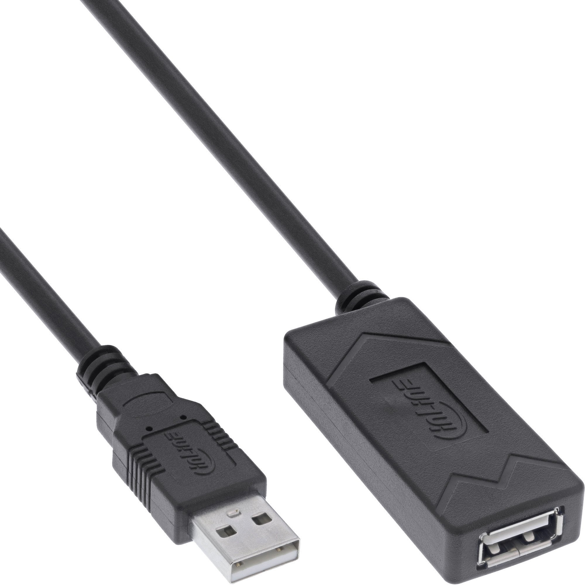 Kabel USB Manhattan USB-A - USB-A 5 m Czarny