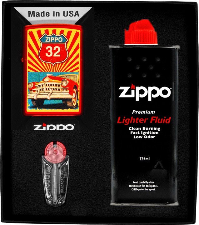 Zestaw ZIPPO Zapalniczka GARAGE DESIGN Prezentowy No1