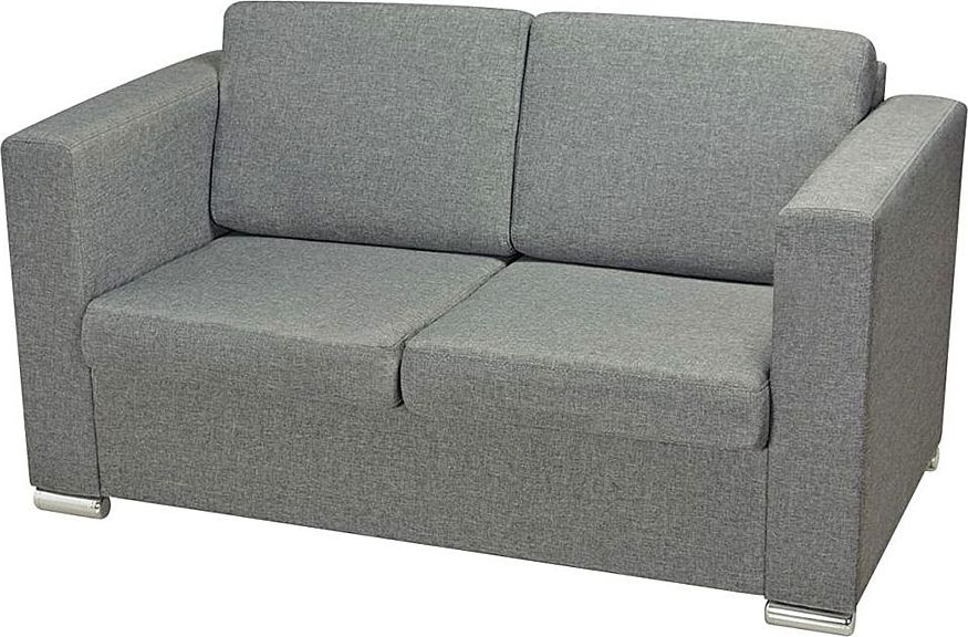 Elior Dwuosobowa jasnoszara sofa loftowa - Sigala 2Q