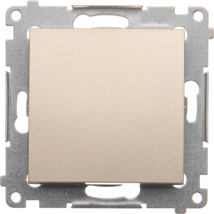 Kontakt-Simon Przycisk pojedynczy zwierny 16AX 250V złoty mat (DP1A.01/44)