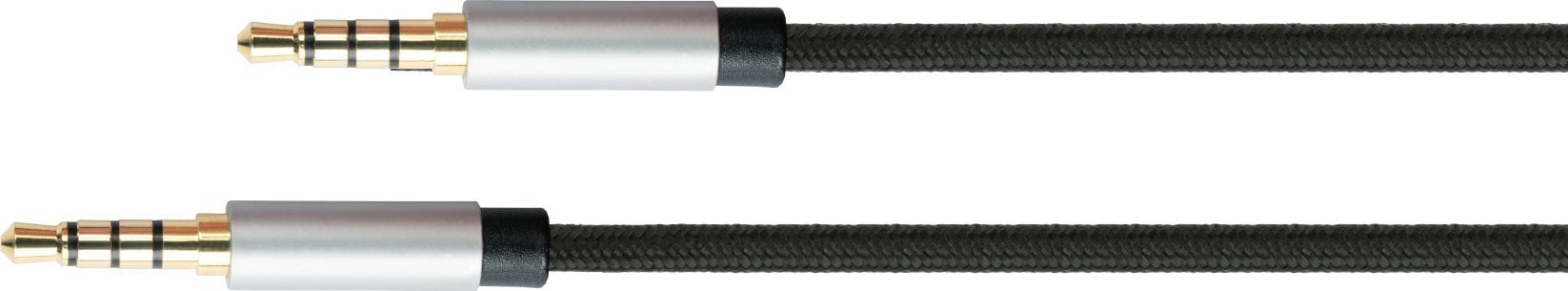 Kabel PYTHON Python Audiokabel 4-pol. Klinkenstecker, schwarz 1m