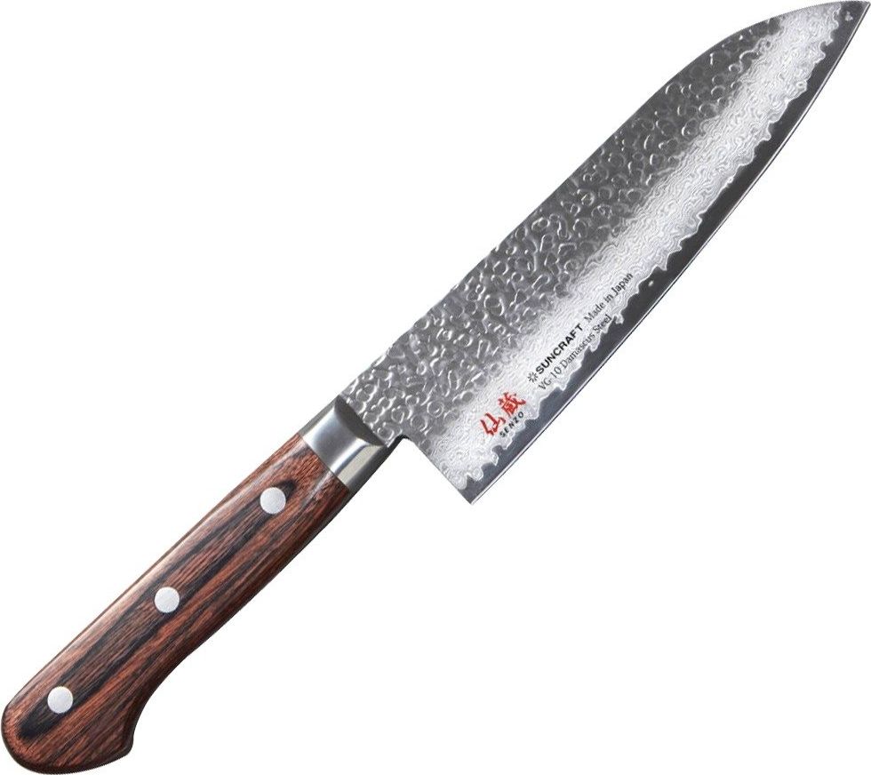 Suncraft Nóż kuchenny Suncraft SENZO UNIVERSAL Santoku 165 mm [FT-01] uniwersalny