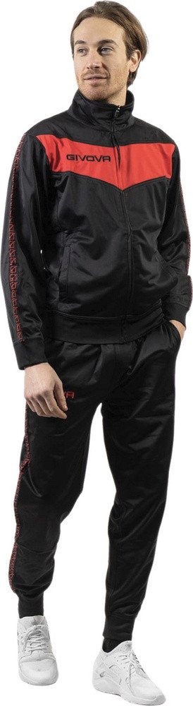 Dres Givova Tuta Visa Black czarno-czerwony TR018 1012B 2XL