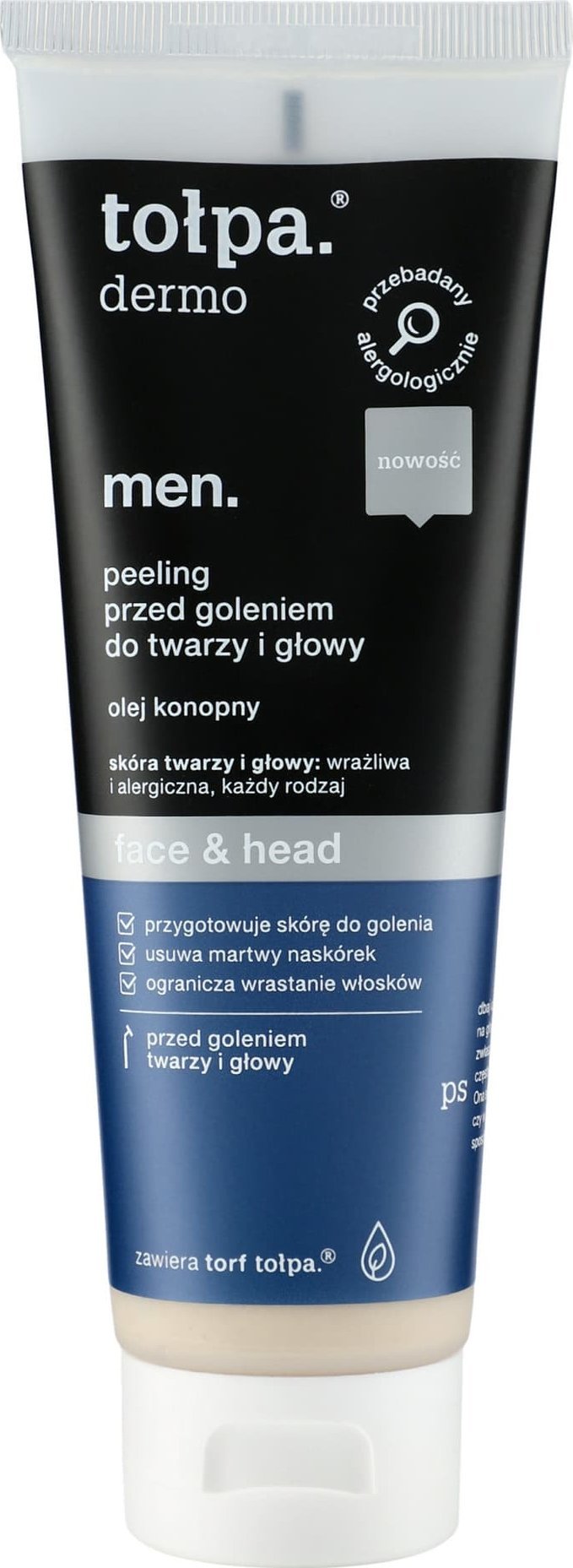Tołpa TOŁPA Dermo Men Peeling przed goleniem do twarzy i głowy Face & Head 100 ml