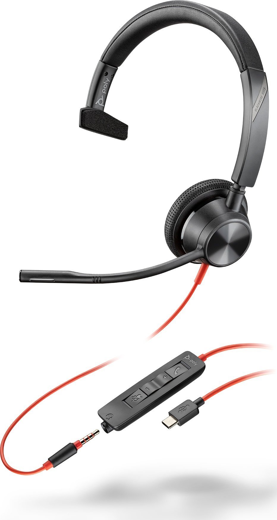 Słuchawki Poly Poly Blackwire 3315
