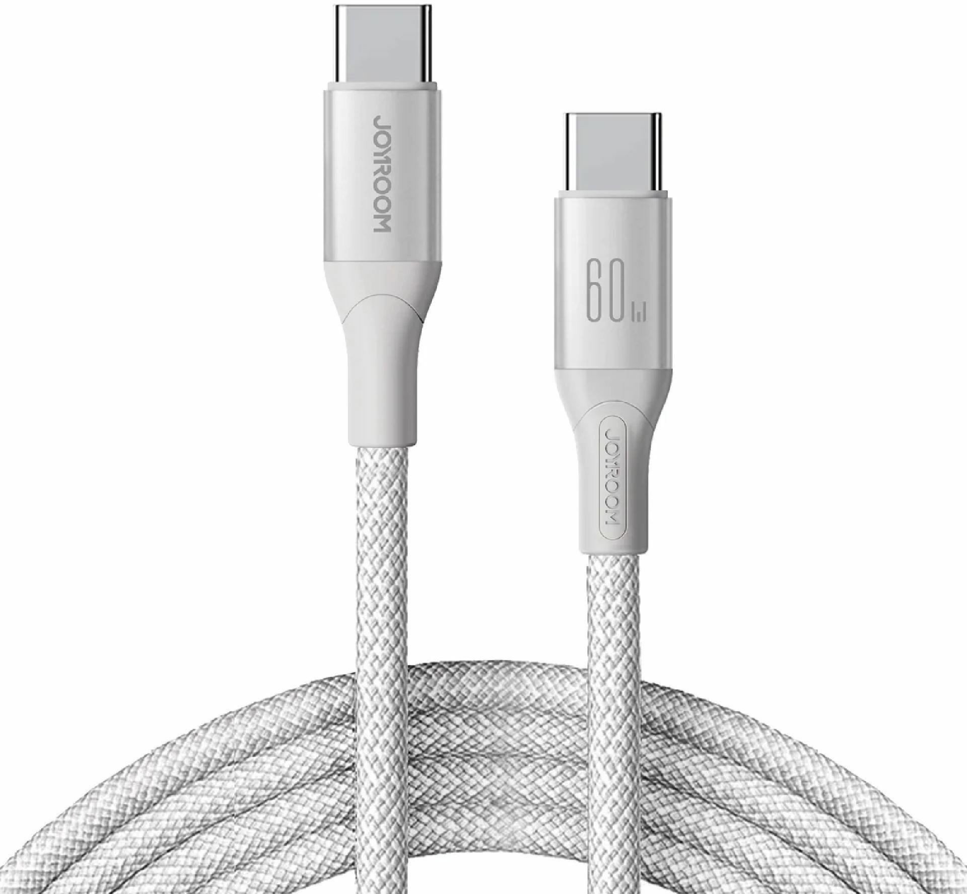 Kabel Joyroom S-A28 Flash Series 60W USB-C - USB-C 1m - biały
