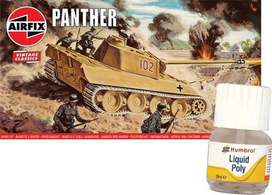 Airfix Czołg Pantera model Airfix + klej Humbrol