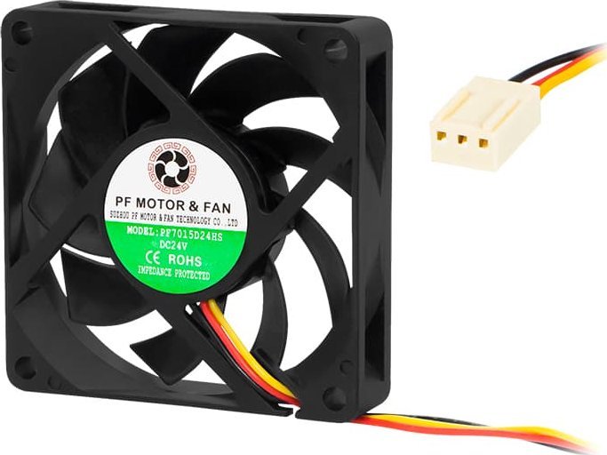 Wentylator Blow 70x15mm 24V ślizgowy