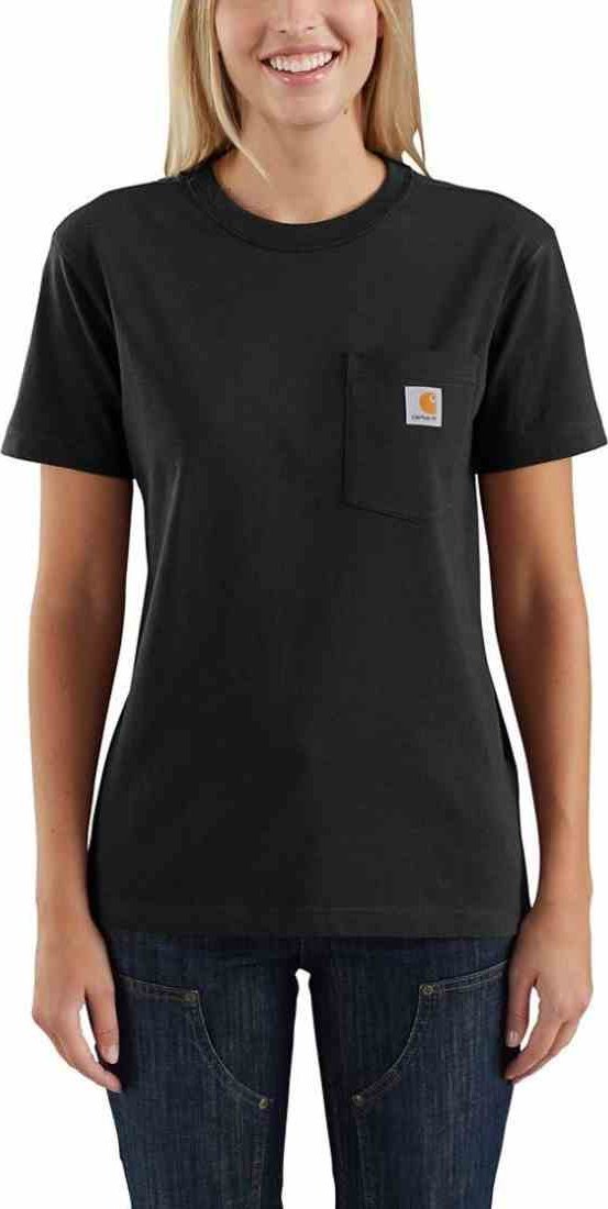Carhartt Koszulka Carhartt WK87 Workwear Pocket Black