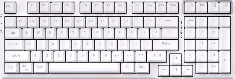 Klawiatura Endgame Gear VGN V98 Gaming Tastatur, Numbani Switch - weiß (US)