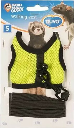 Duvo+ Szelki Dla Gryzoni i Królików Żółte S