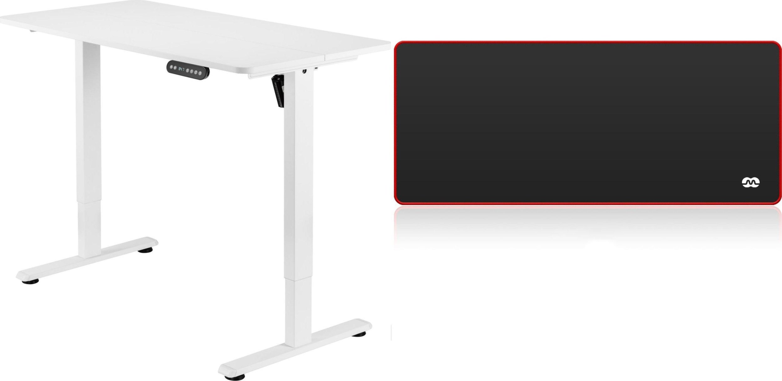 Biurko Mozos Biurko Mozos ED PRO WH Białe 120 cmx60 cm + Podkładka XDP1260