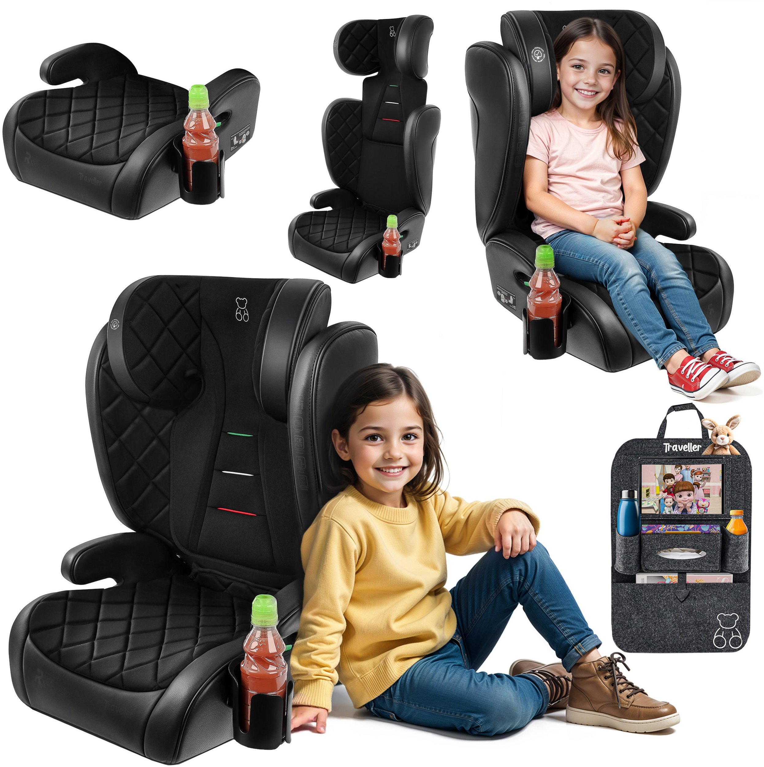 Fotelik samochodowy Stabilus ROCCO FOTELIK SAMOCHODOWY PODSTAWKA 2w1 I SIZE 100-150 CM R129