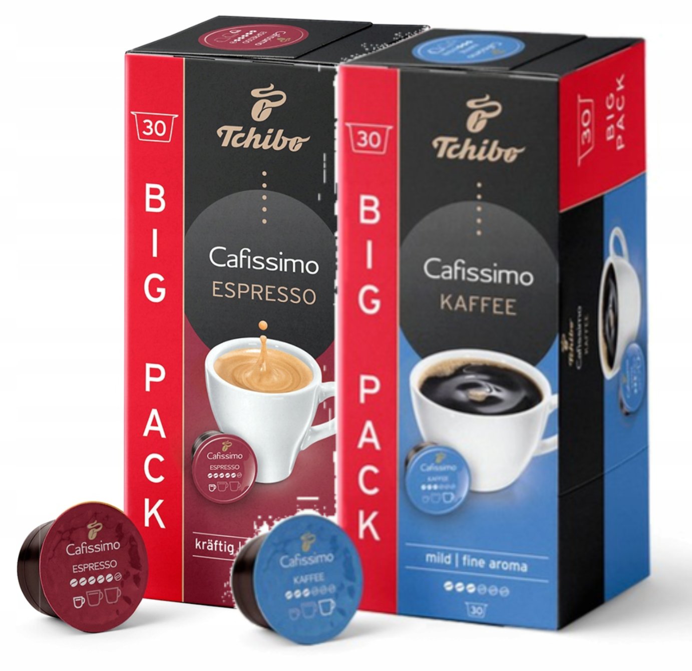 Tchibo Cafissimo Coffee Mild Fine Aroma + Espresso Intense Aroma 2x30 szt.