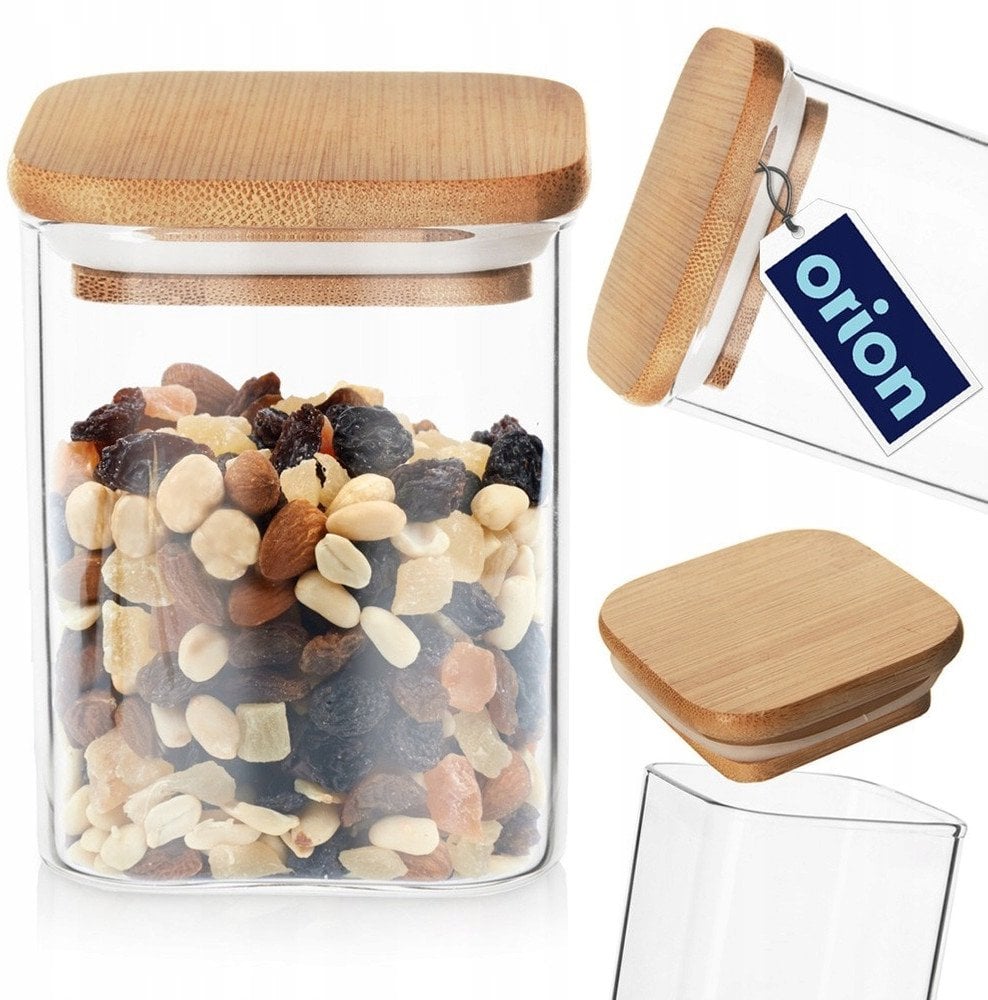 Orion Pojemnik na produkty sypkie szklany z pokrywką i uszczelką 850 ml