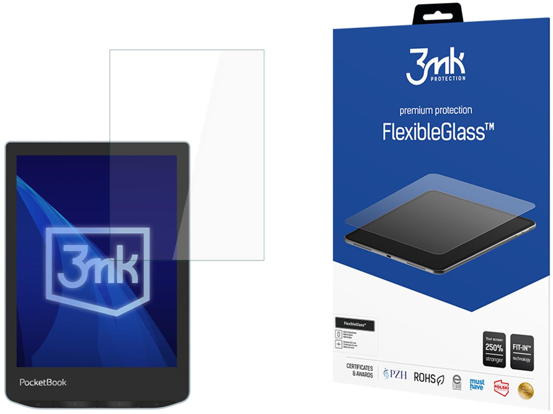 POCKETBOOK VERSE 629 - UP TO 8.3 3MK FLEXIBLEGLASS