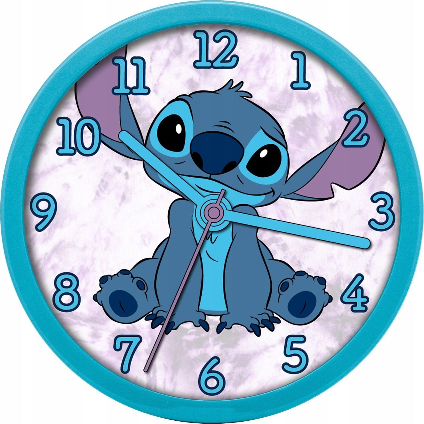 Zegar Ścienny Na Ścianę Duży 25cm Dla Dziecka Dzieci / Lilo I Stitch / Las3015