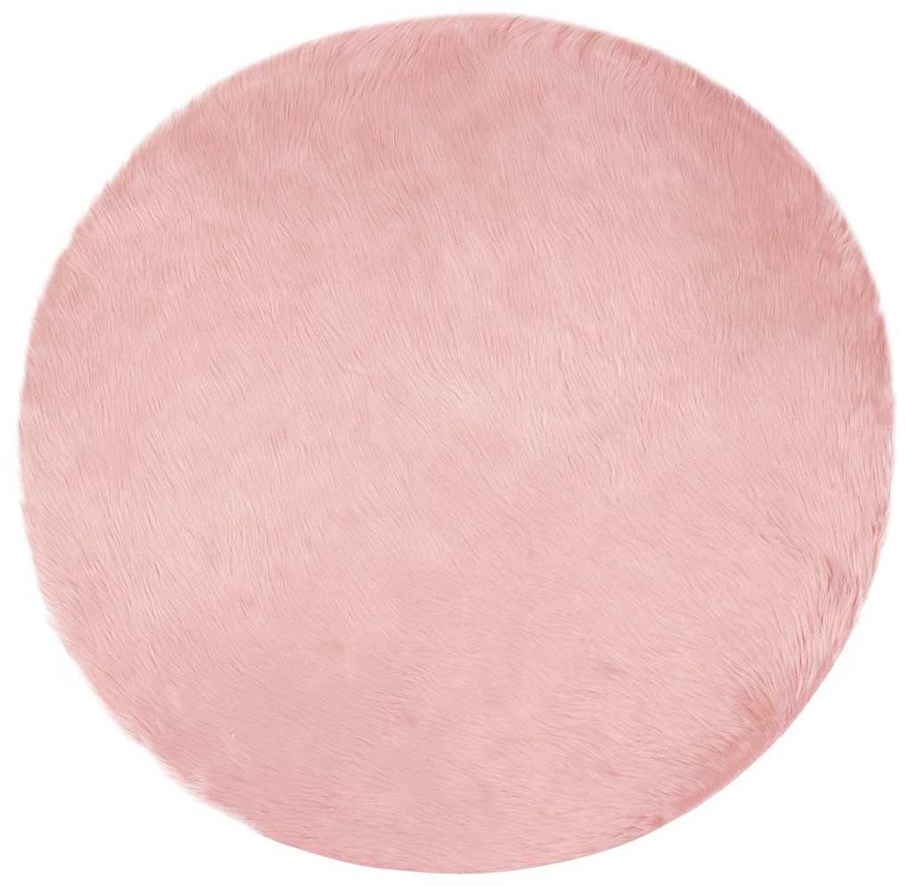 vidaXL Sztuczny różowy dywan wełniany 100 x 100 cm