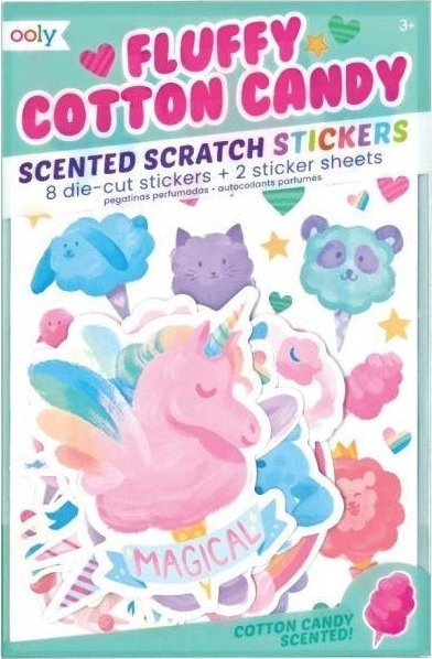 Kolorowe Baloniki Naklejki puszysta Wata cukrowa