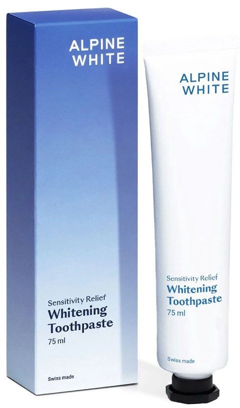 Alpine White Whitening Toothpaste Sensitivity Relief wybielająca pasta do zębów łagodząca nadwrażliwość 75ml