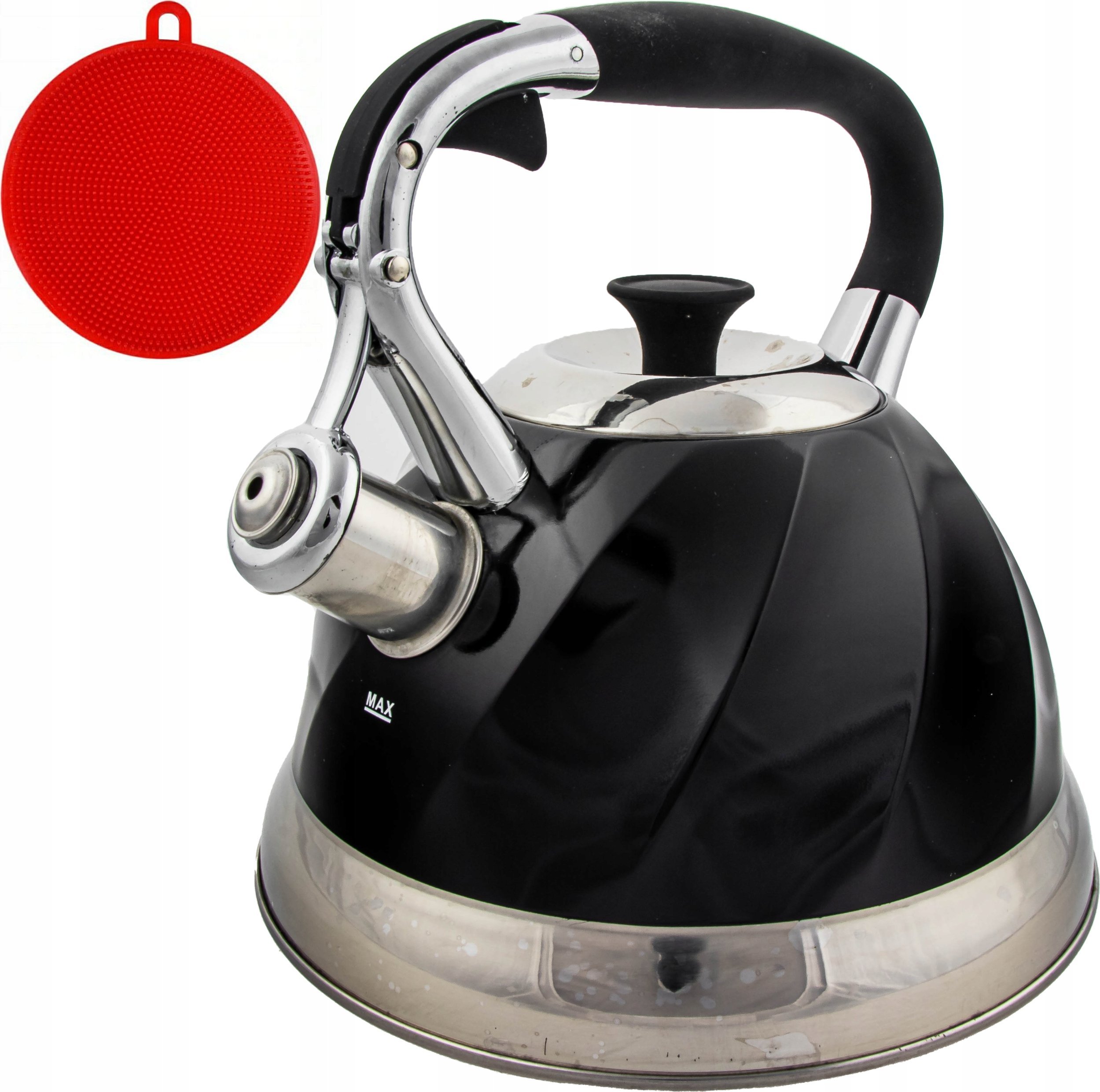 Hoffner Czajnik z Gwizdkiem 3 Litry Indukcja Gaz Stalowy