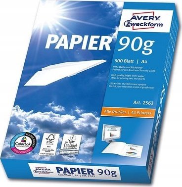 AVERY Premium 2563 - Vit - A4 (210 x 297 mm) - 90 g/m² - 500 ark zwykły papier